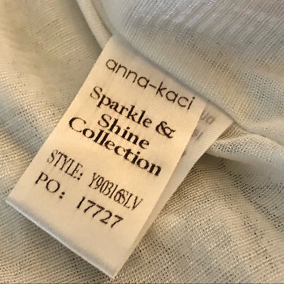 💗New!  Anna-Kaci Silver & White Sequin Bomber - Picture 3 of 6